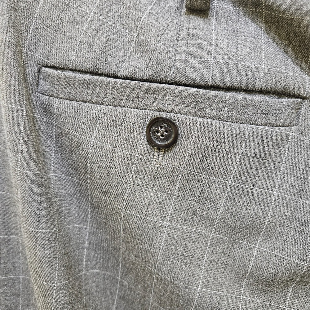 MICHAEL KORS Grammercy Fit Gray Plaid Petite Pants Women 14P Career Classic - Picture 5 of 12